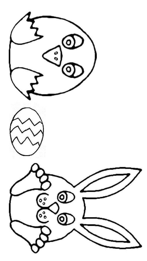 506x900 Easter Egg Coloring Pages Easy