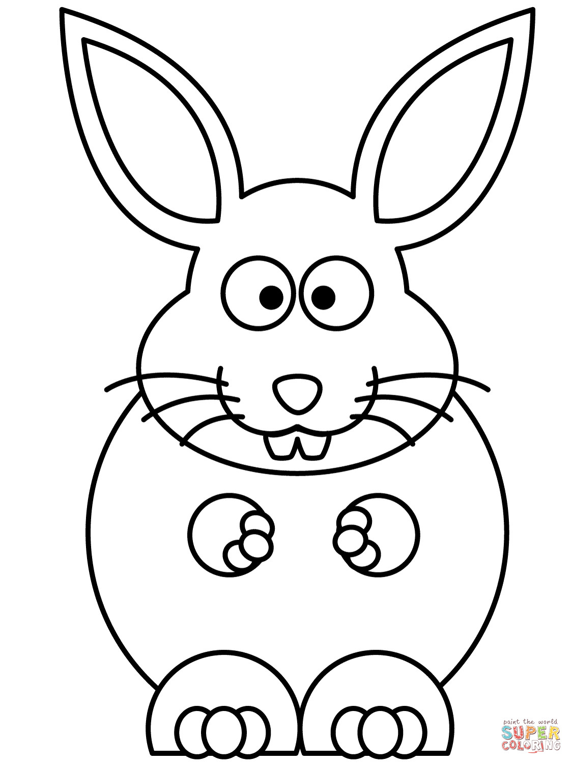 1124x1500 Easy Easter Bunny Coloring Pages Incredible Pictures Wagashiya