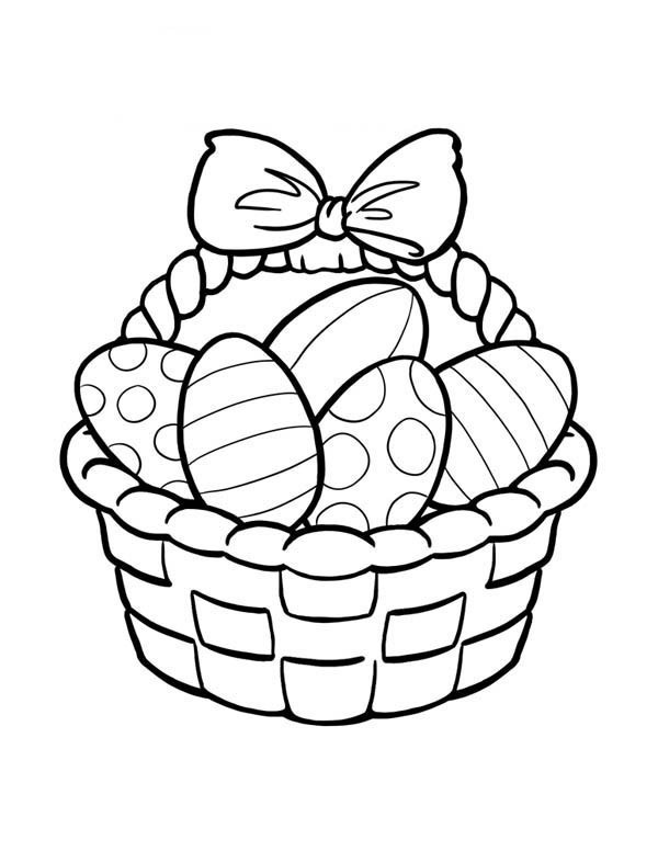 600x776 Easter Coloring Pages Easy Free For Kids