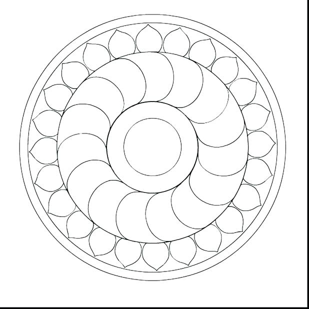 618x618 Simple Mandala Coloring Pages Fresh Flower Mandala Coloring Pages