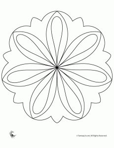 231x300 Easy Flower Mandala Coloring Page And Others Tunisia