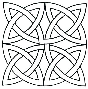 360x365 Easy Geometric Coloring Pages Geometric Coloring Sheets Easy