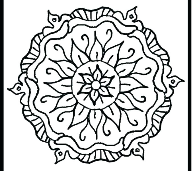 678x600 Easy Geometric Coloring Pages Geometry Coloring Pages Easy Easy