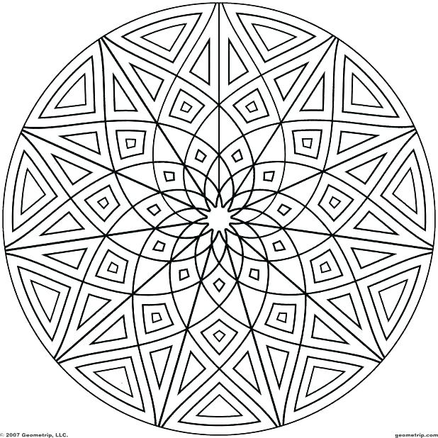 Easy Geometric Coloring Pages at GetDrawings | Free download