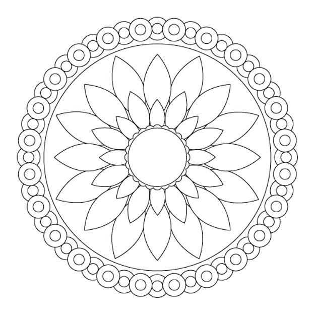 625x625 Easy Geometric Coloring Pages Dress Easy Geometric Coloring