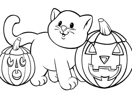 440x330 Easy Halloween Coloring Pages Free Halloween Coloring Pages