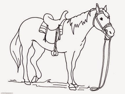 432x324 Horse Coloring Pages Easy Kids Printable Coloring Animal