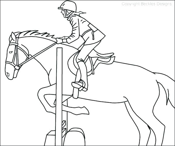 600x499 Coloring Page Of Horse Simple Horse Coloring Pages Horse Easy