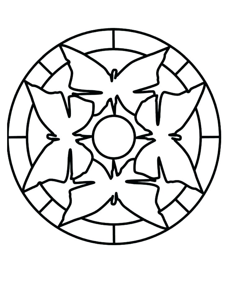 736x981 Easy Mandala Coloring Pages