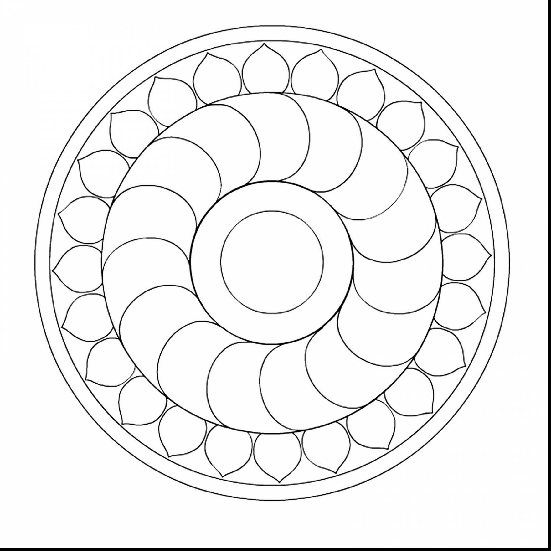 1760x1760 Easy Mandala Coloring Pages Stunning Simple With Throughout Auto