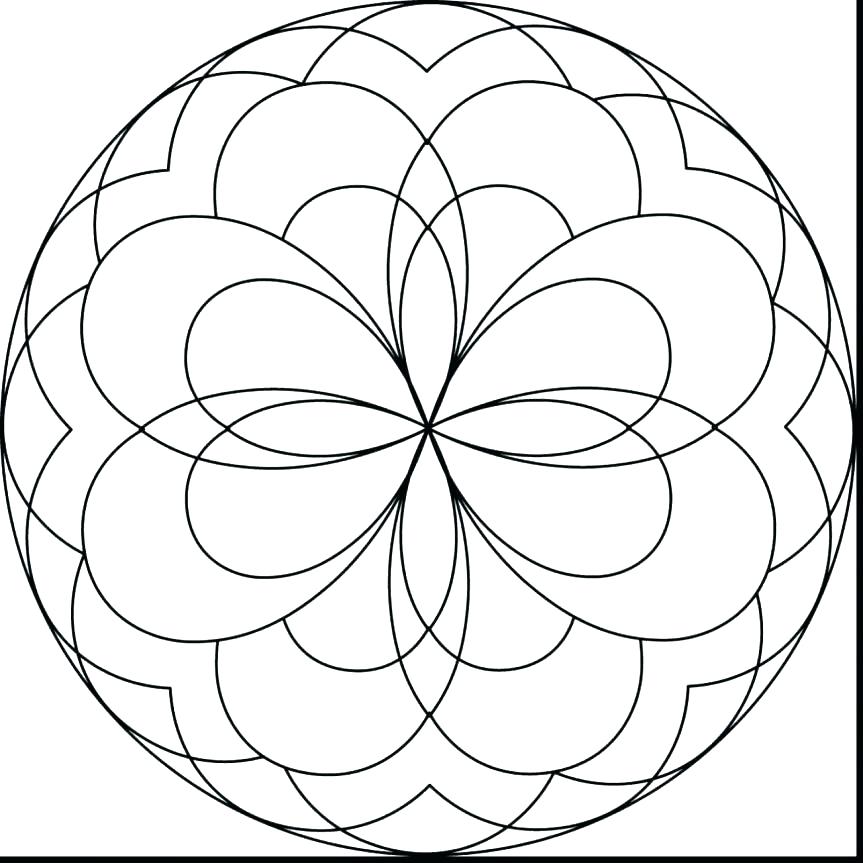 863x863 Mandala Art Coloring Pages Easy Mandala Coloring Pages Easy