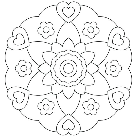 580x580 Mandala Coloring Pages Advanced Mandala Coloring Pages Mandala