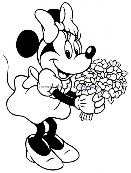 455x601 Minnie Mouse Coloring Pages Free Cartoons Coloring