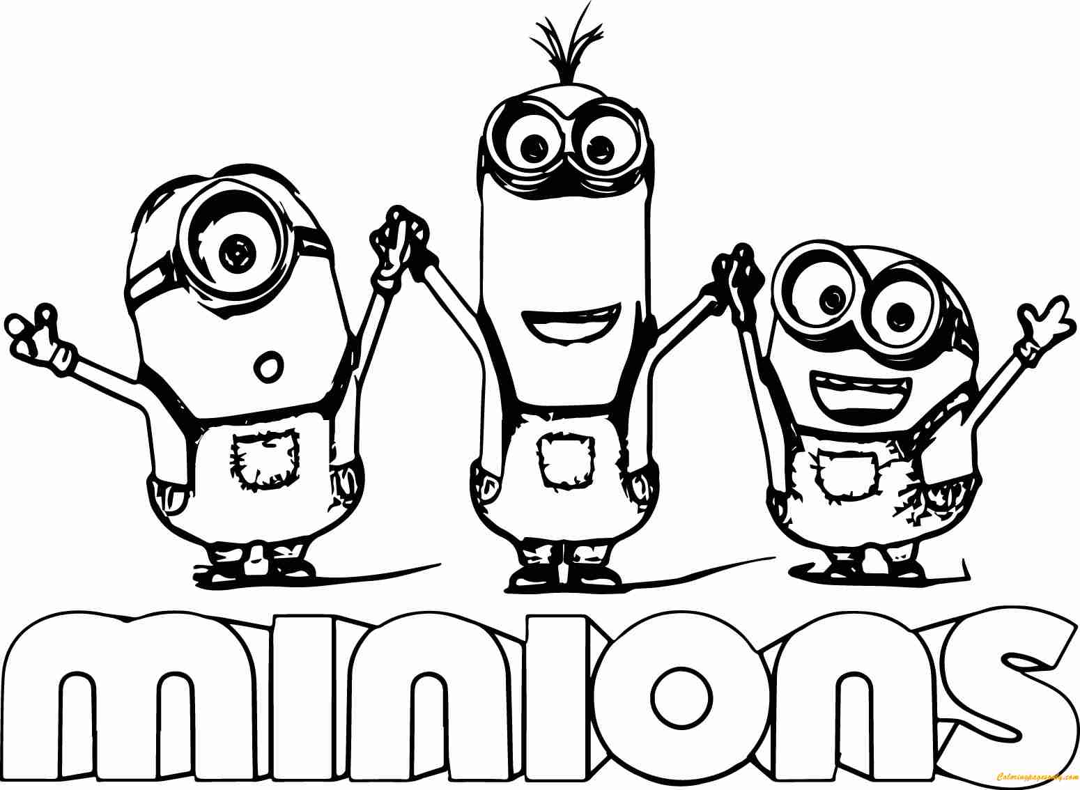 1550x1134 Easy Bob The Minion Coloring Pages To Print