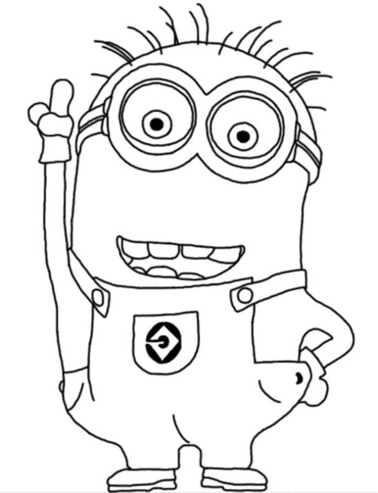 736x961 Minion Coloring Pages