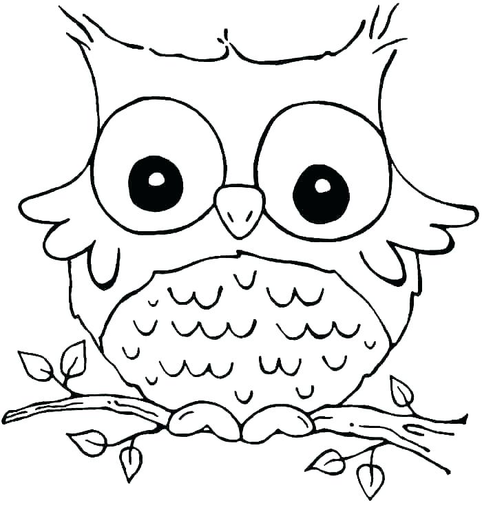 Easy Owl Coloring Pages at GetDrawings | Free download