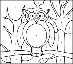 256x226 Owl Coloring Page Printables Apps For Kids