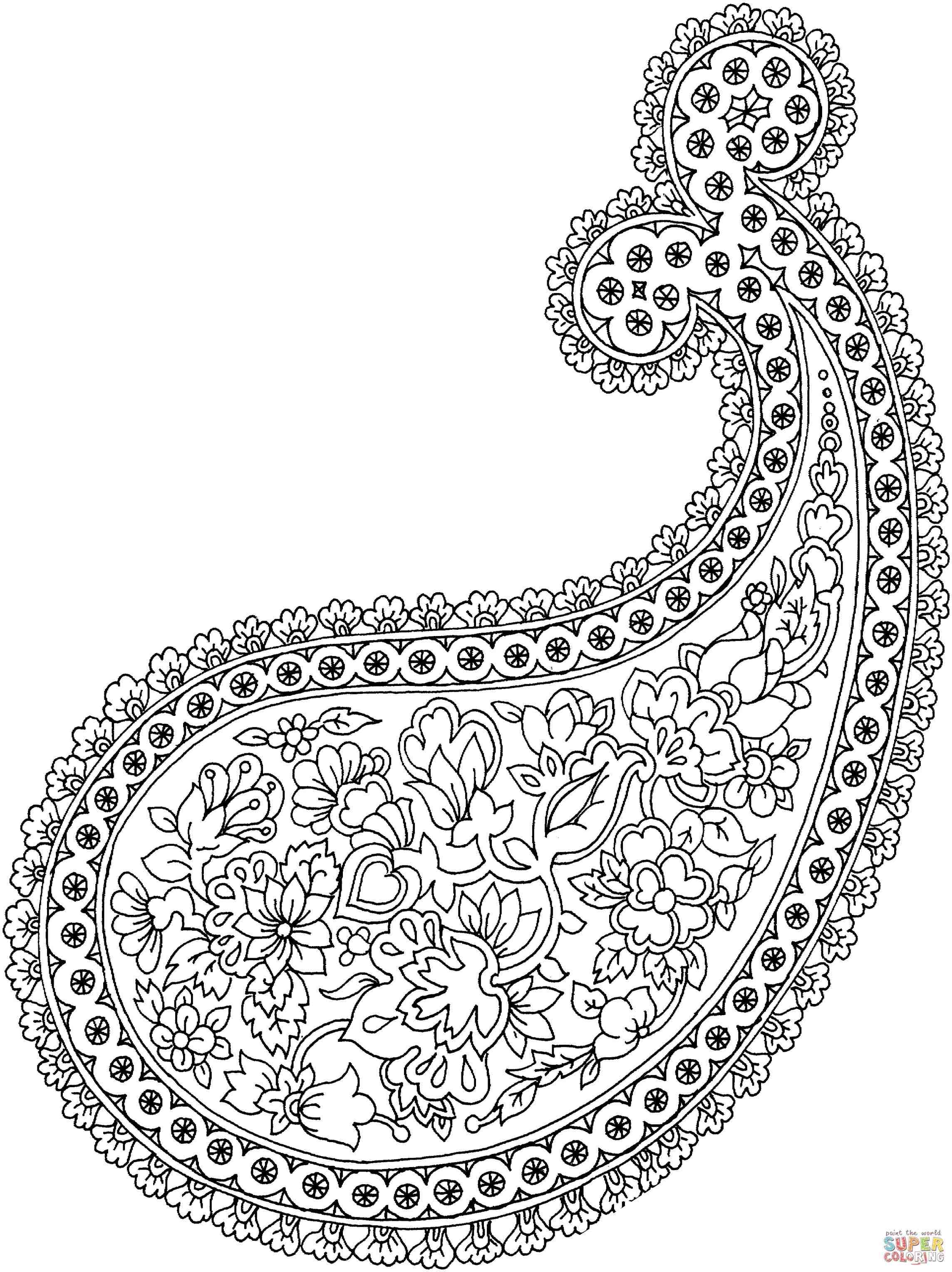 2288x3056 Easy Paisley Coloring Pages Web Coloring Pages