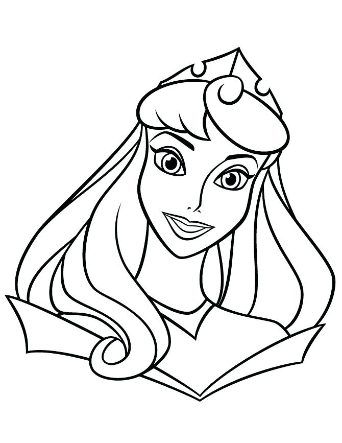 670x867 Princess Coloring Pages Easy Coloring Pages Princess Coloring Page