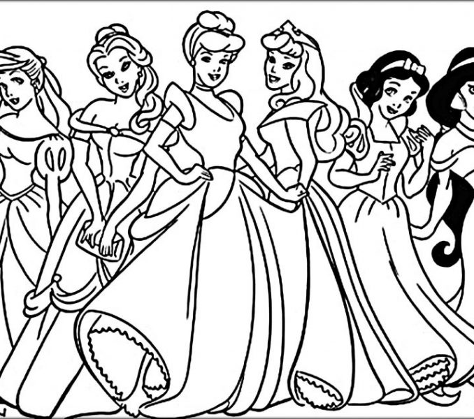 678x600 Colouring Pages Disney Princess Free Disney Princess Coloring