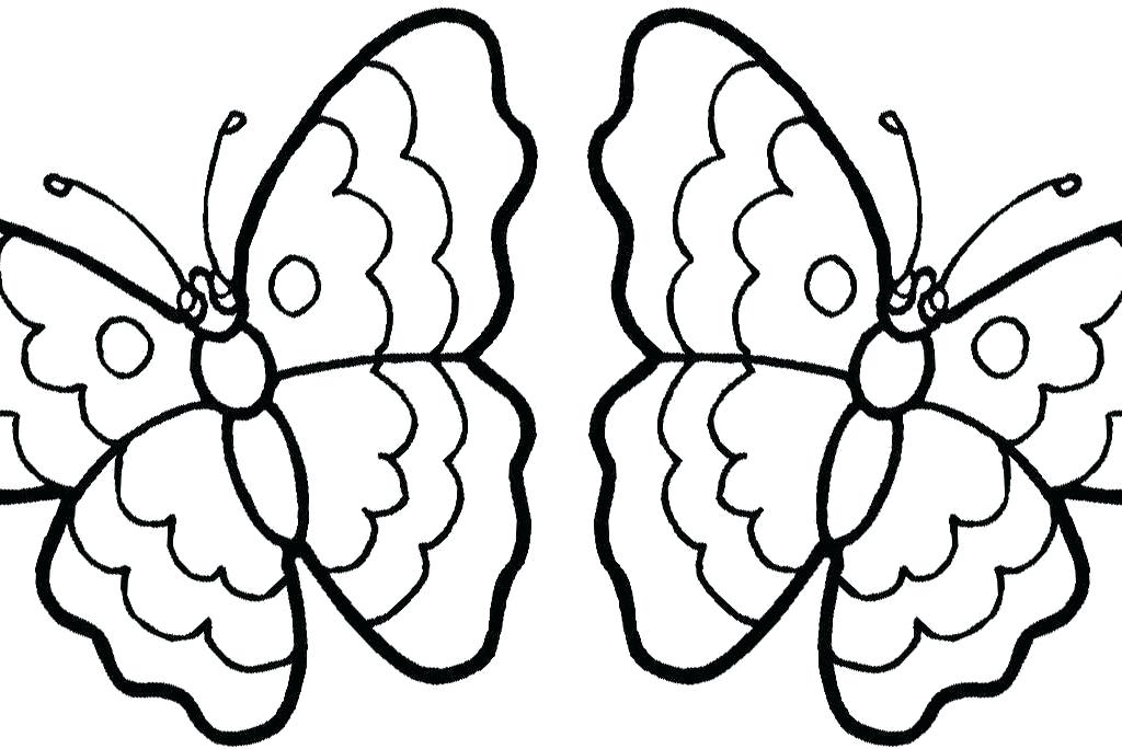 1024x684 Easy Printable Coloring Pages Butterflies And Flowers Coloring