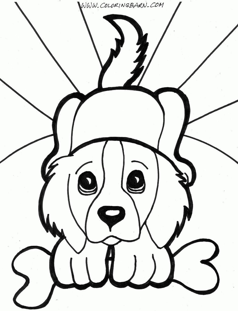 1000x1307 Simple Animal Drawing Puppy Coloring Pages For All Agespuppy