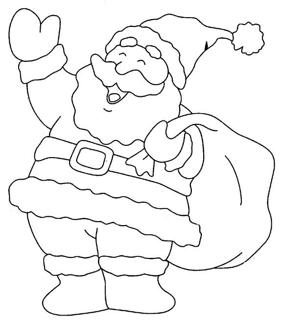 574x658 Coloring Pages Santa Clause