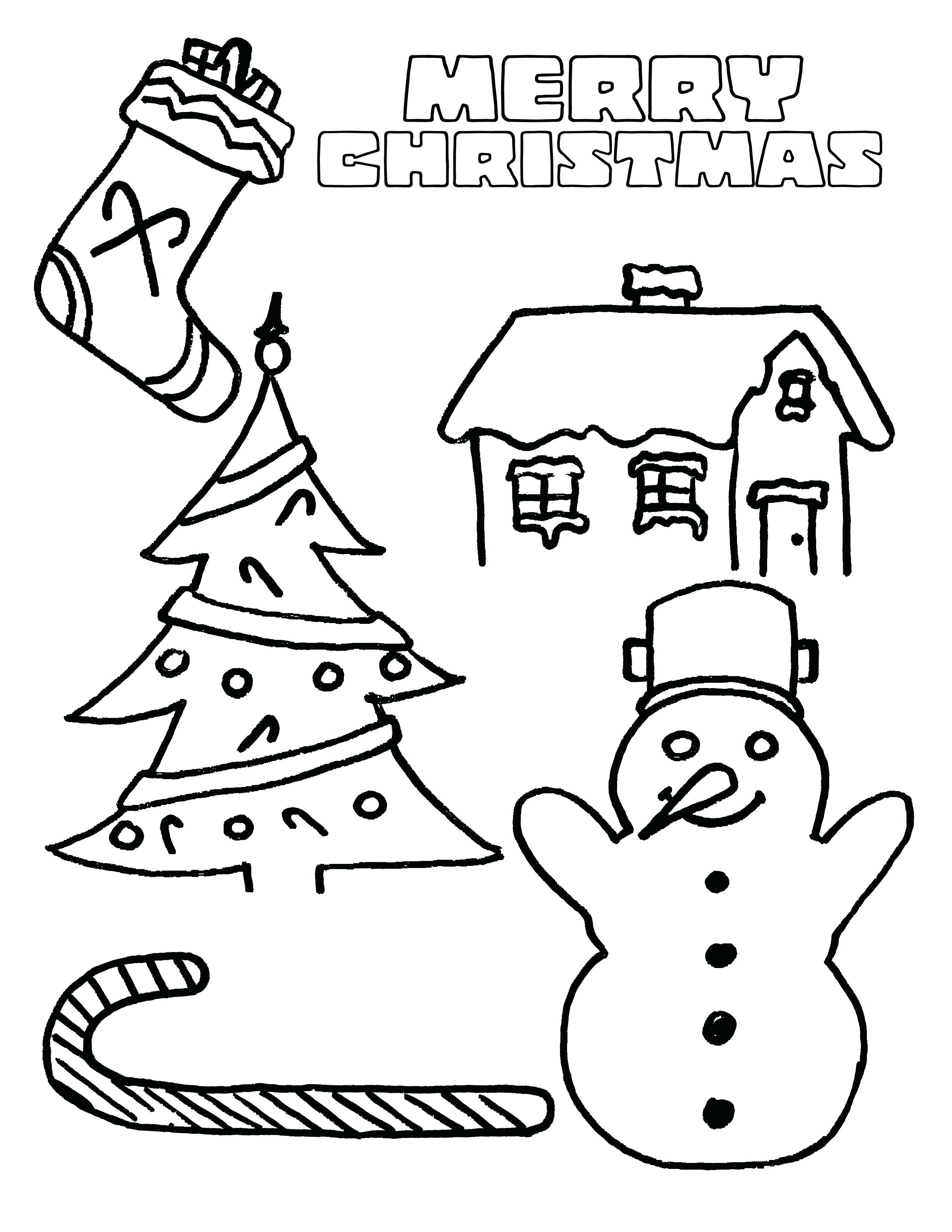 2550x3300 Easy Santa Coloring Pages
