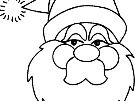 440x330 Christmas Santa Coloring Pages, Christmas Coloring Pages
