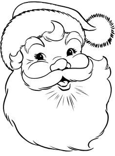 236x321 Easy Santa Claus Face Clipart Silhouette Stuff