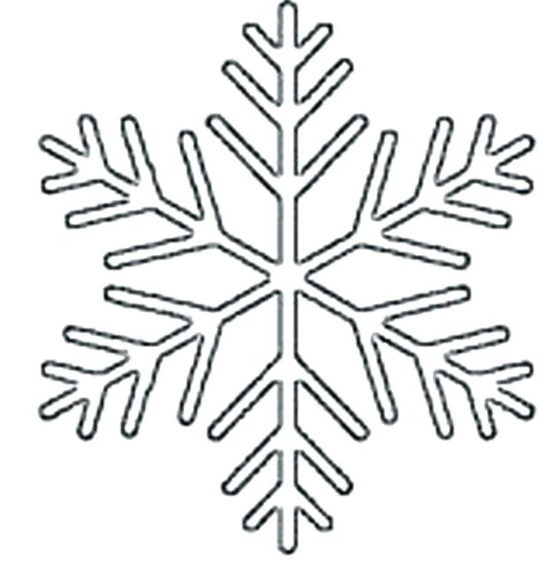 618x636 Snowflakes For Coloring Snowflake Tactile Coloring Page Simple