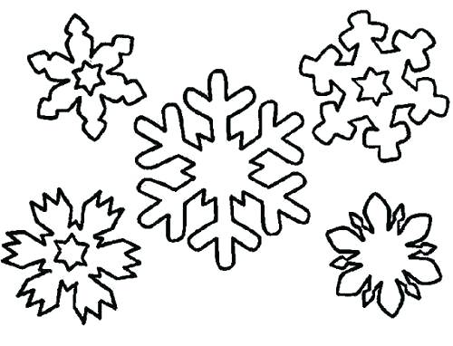 500x382 Snowflake Coloring Pages