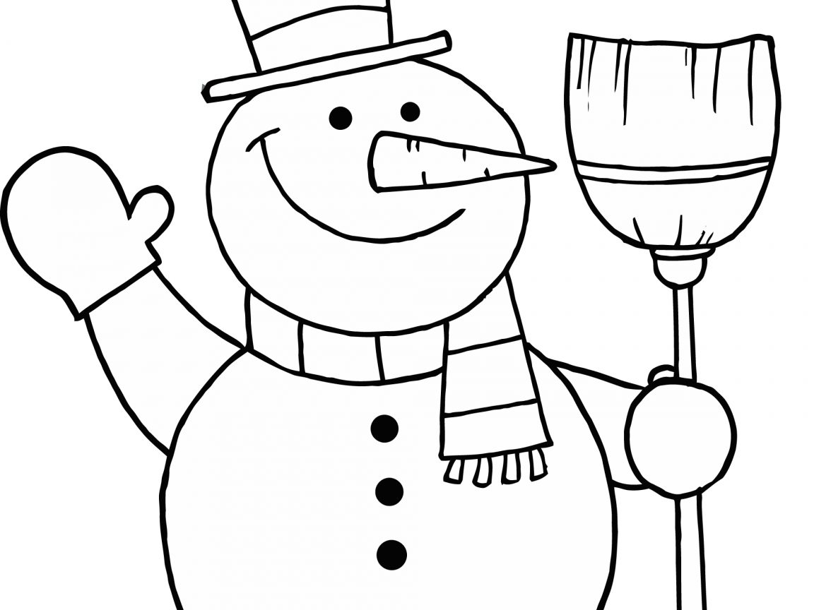 1152x864 Frosty Snowman Coloring Page Free Printable Pages For Kids Adults