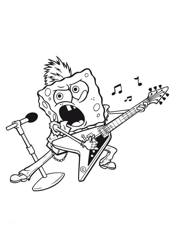 595x842 Spongebob Coloring Pages Free Colouring Pages