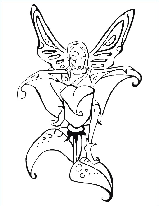671x869 Gothic Tinkerbell Coloring Pages