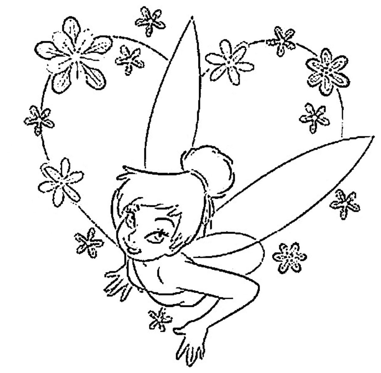 1277x1250 New Easy Fun Free Printable Disney Fairy Coloring Pages Design