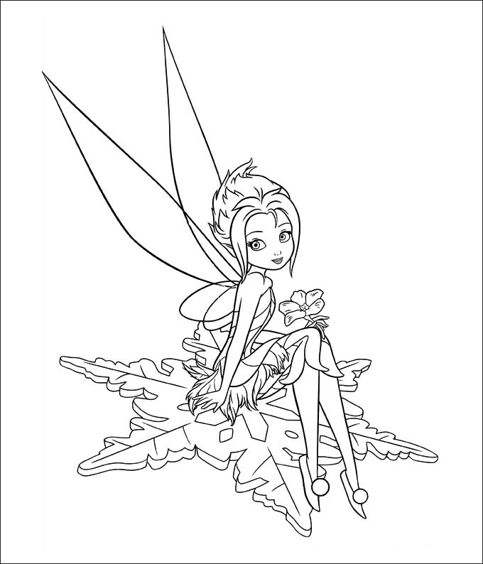 680x794 Tinkerbell Coloring Pages