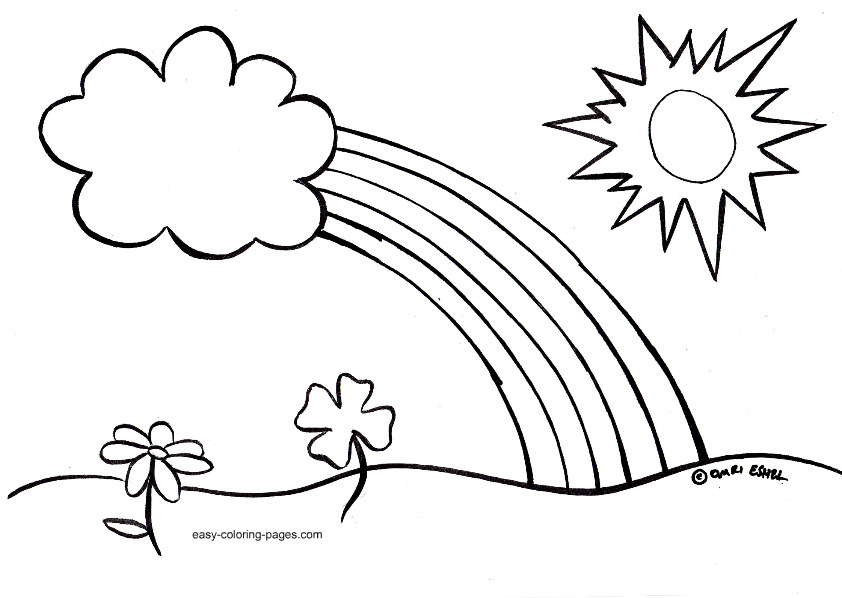842x598 Spring Printable Coloring Pages
