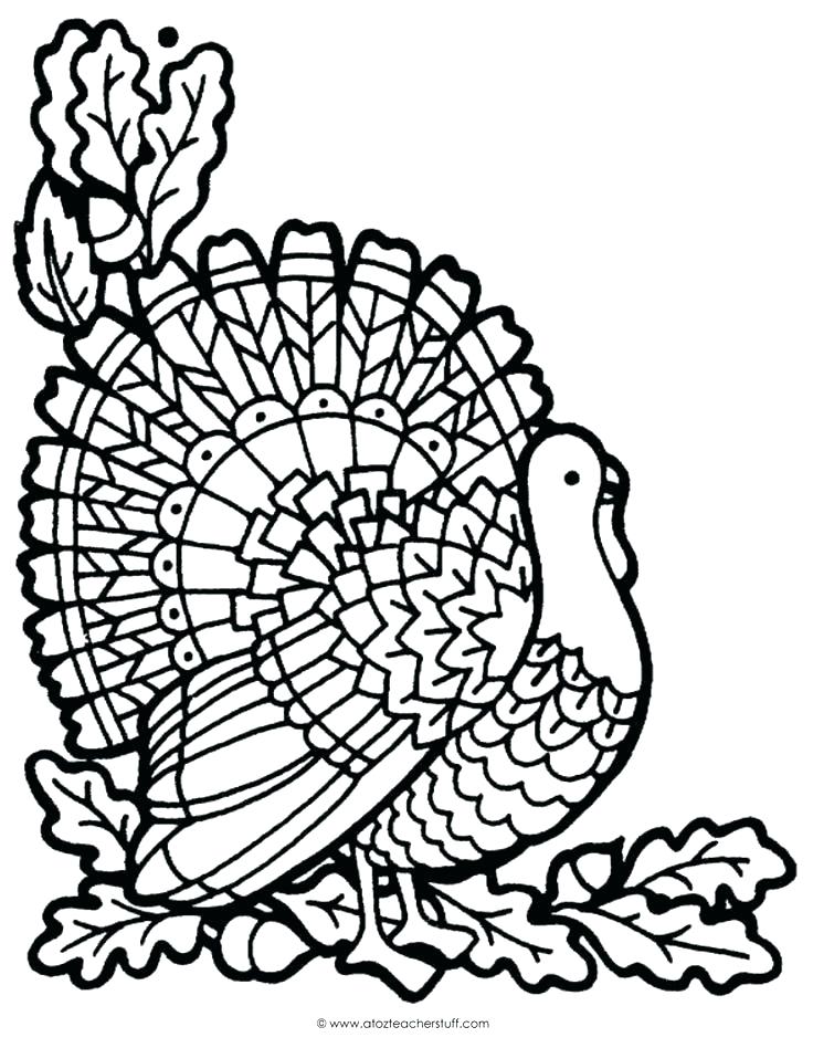 736x948 Turkey Coloring Pages Easy Turkey Coloring Page For Thanksgiving