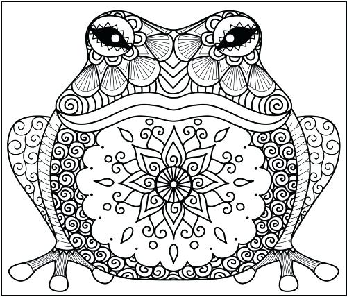 500x428 Inspirational Zentangle Coloring Pages For Pagan Animal Coloring