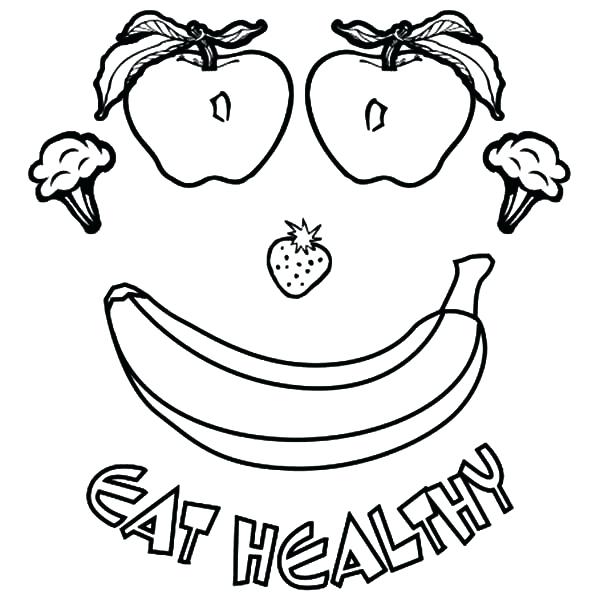 600x600 Healthy Coloring Pages Health Eating Coloring Pages View Larger