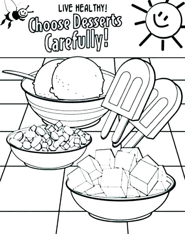 600x756 Healthy Coloring Pages