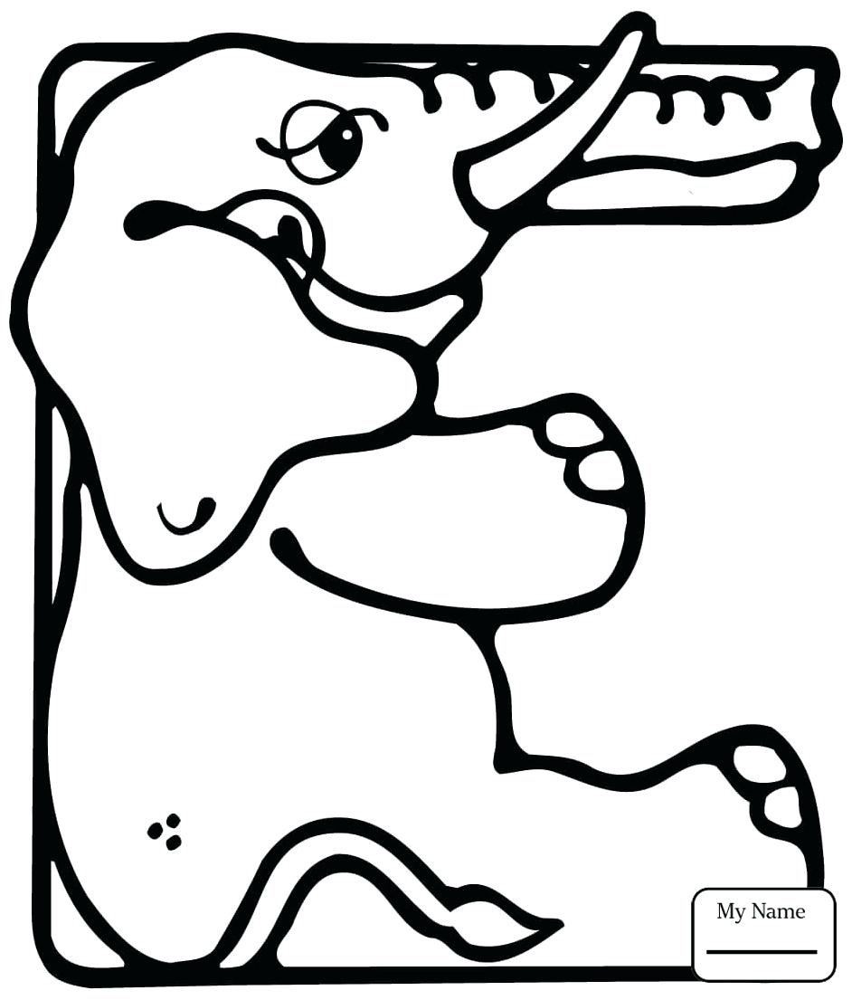 942x1105 Letter E Coloring Pages