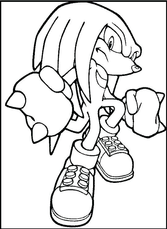 542x745 Knuckles Coloring Pages Knuckles Coloring Pages Sonic The Hedgehog