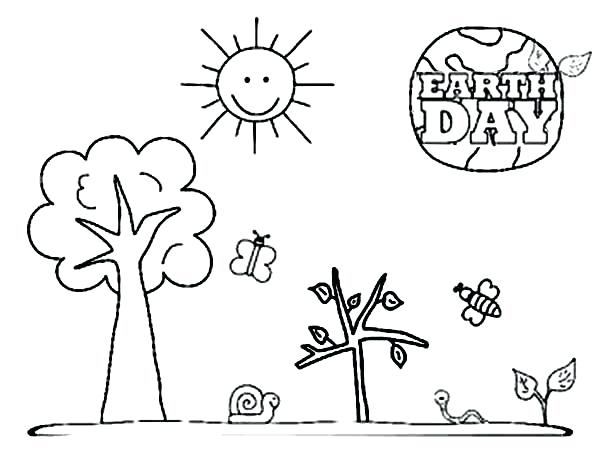 600x463 Earth Day Coloring Pages Page Free Printable And Ecology