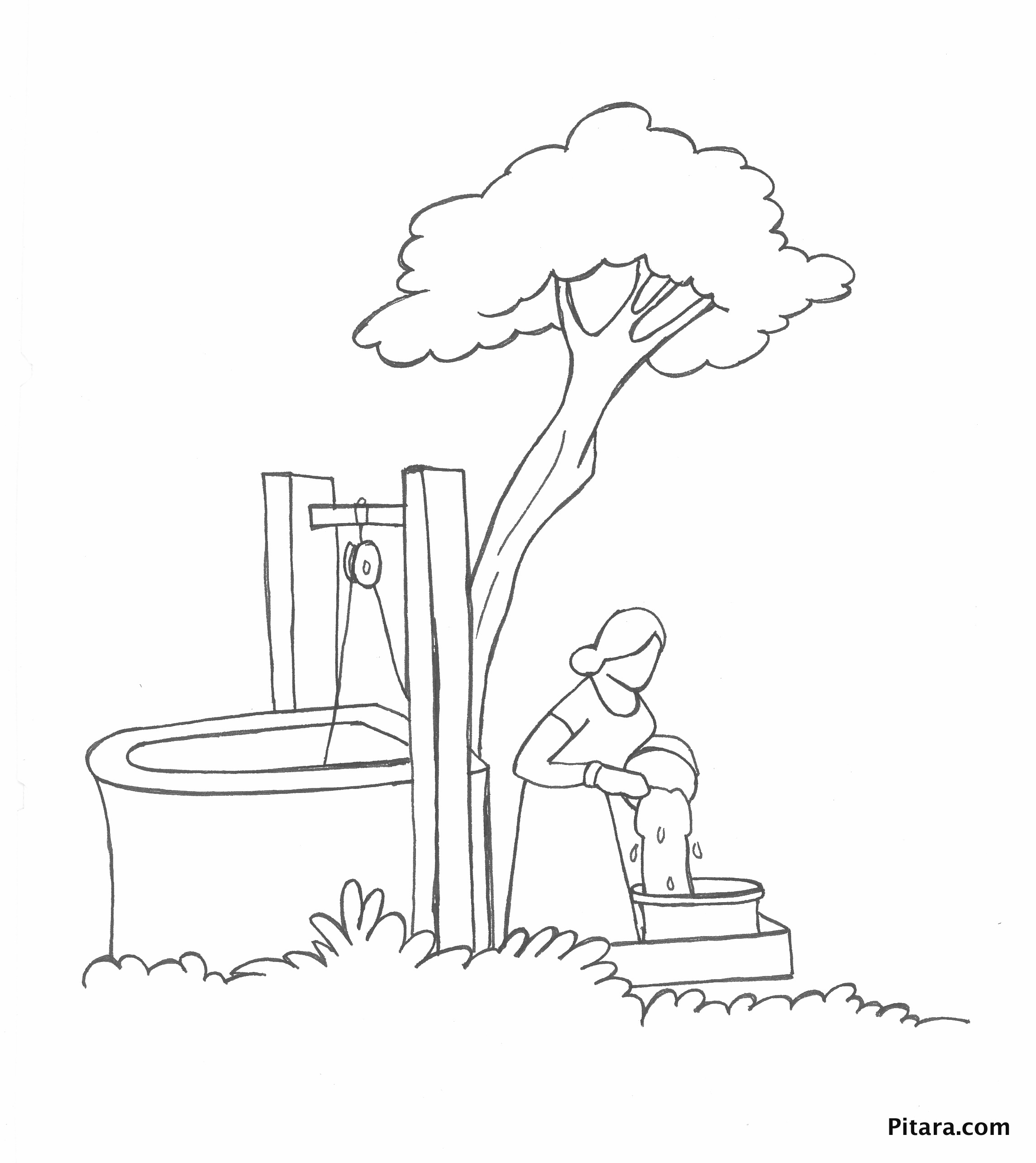 2289x2568 Indian Village People Coloring Pages Pitara Kids Network