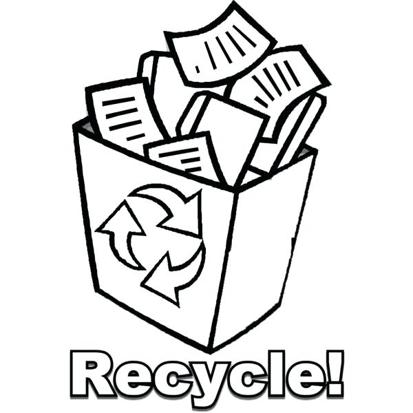 600x600 Recycling Coloring Pages Free Printable Earth Day And Ecology