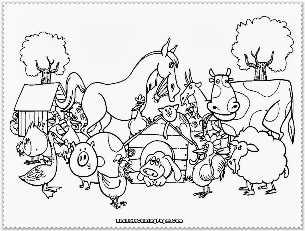 1066x810 Farm Coloring Page Farm Animal Coloring Pages