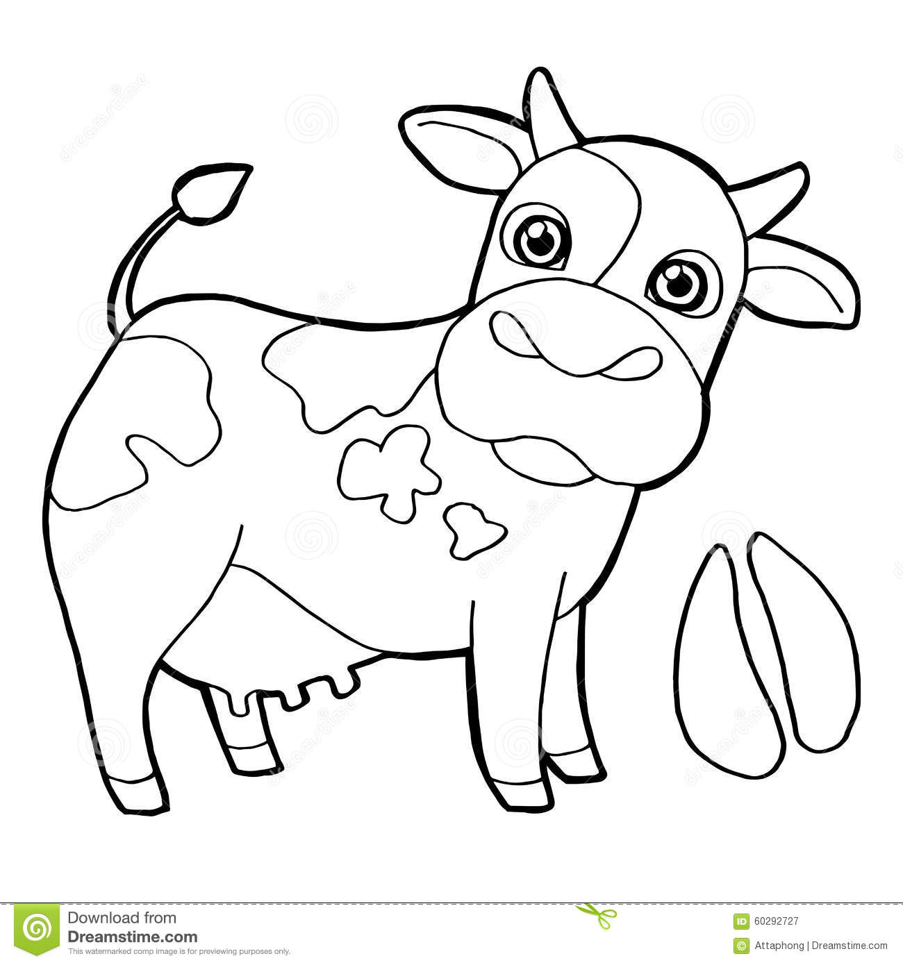 1300x1390 Mainstream Cow Picture To Colordult Coloring Pages