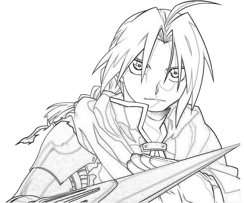 Edward Elric Coloring Pages at GetDrawings | Free download